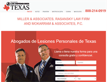 Tablet Screenshot of losdefensorestexas.com